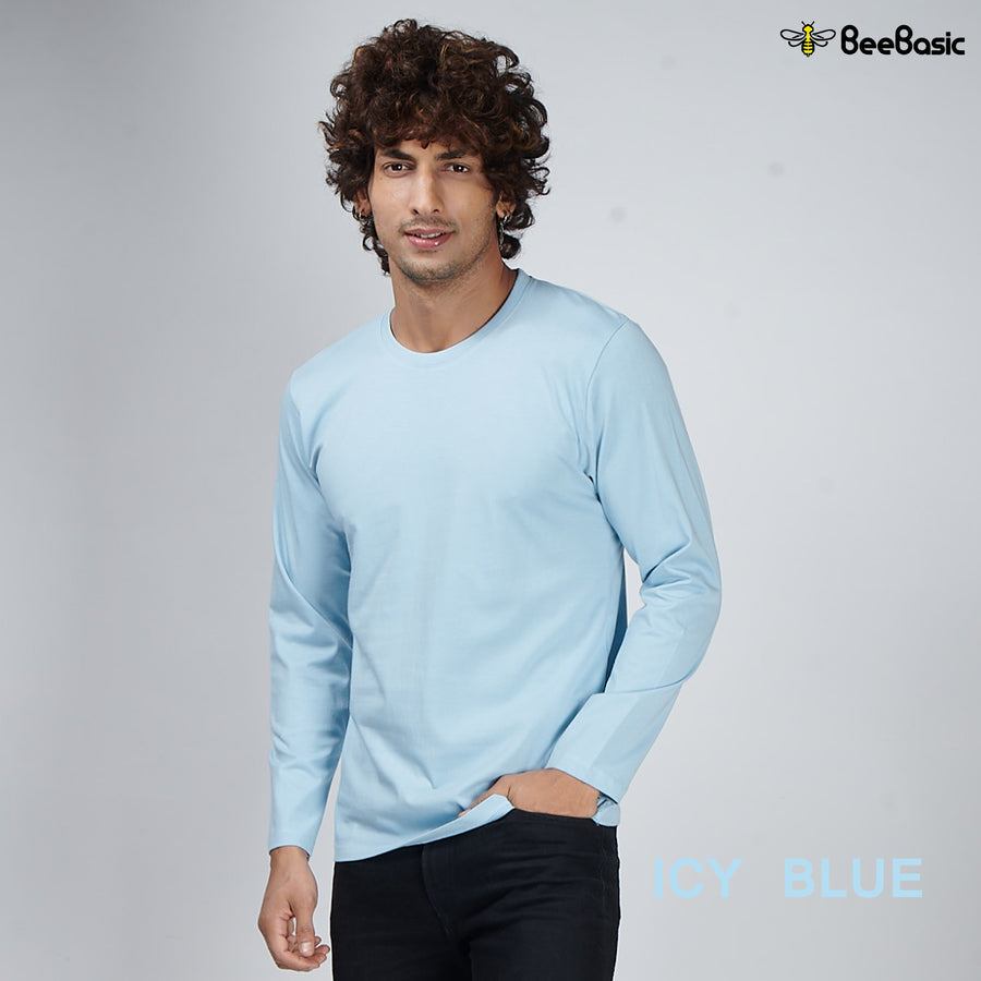 Icy Blue Full Sleeve T-Shirt