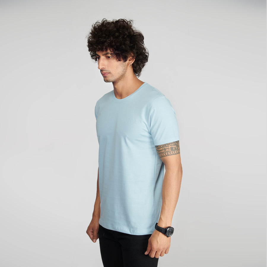 Icy Blue Half Sleeve T-Shirt