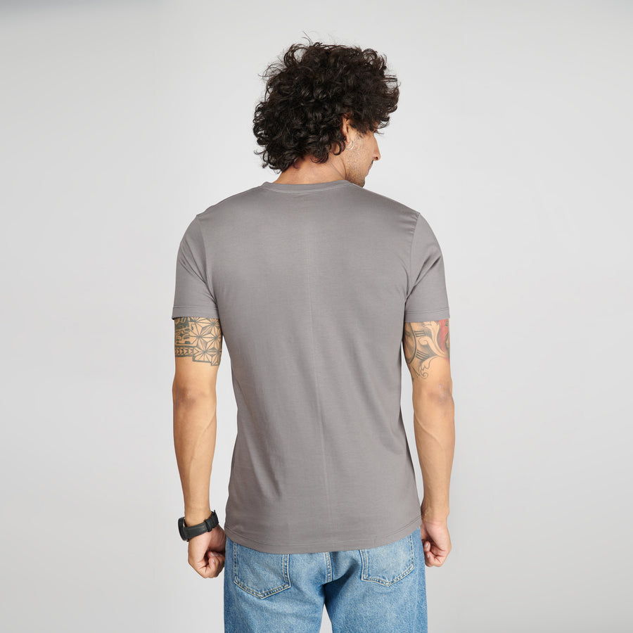 Steel Grey Half Sleeve T-Shirt