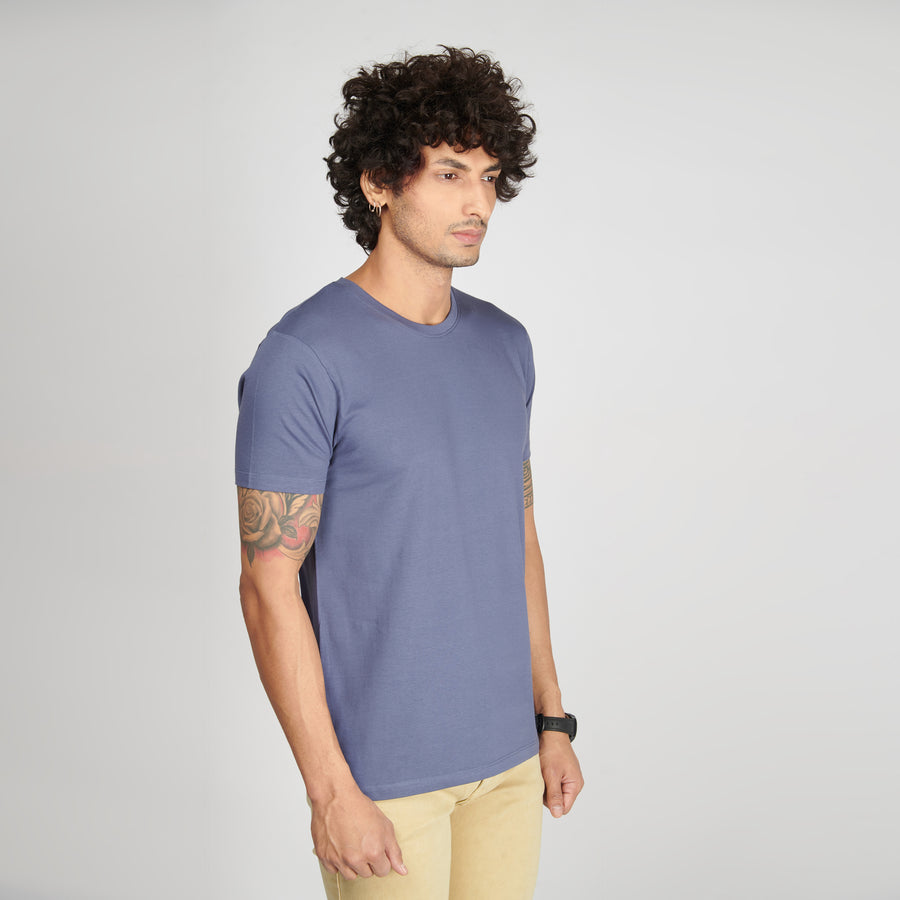 Light Slate Half Sleeve T-Shirt