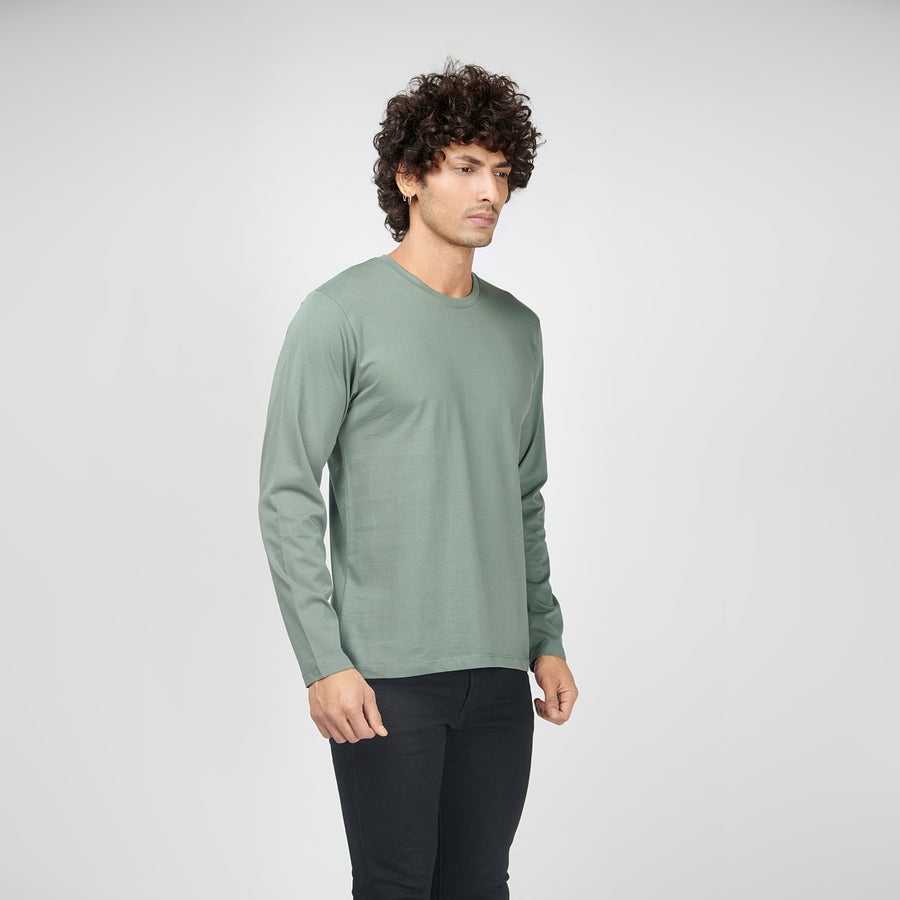 Sage Green Full Sleeve T-Shirt