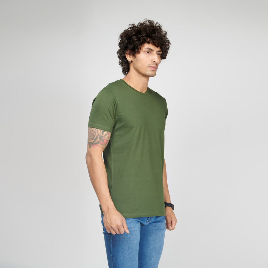 Jungle Green Half Sleeve T-Shirt