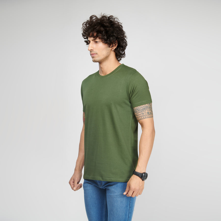 Jungle Green Half Sleeve T-Shirt