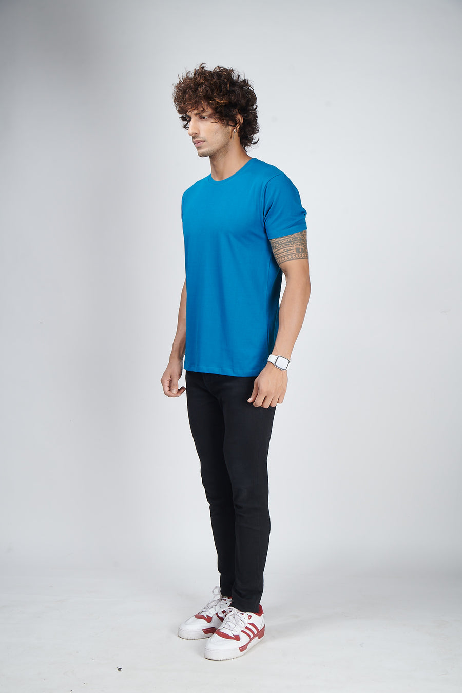 SeaPort Blue Half Sleeve T-Shirt