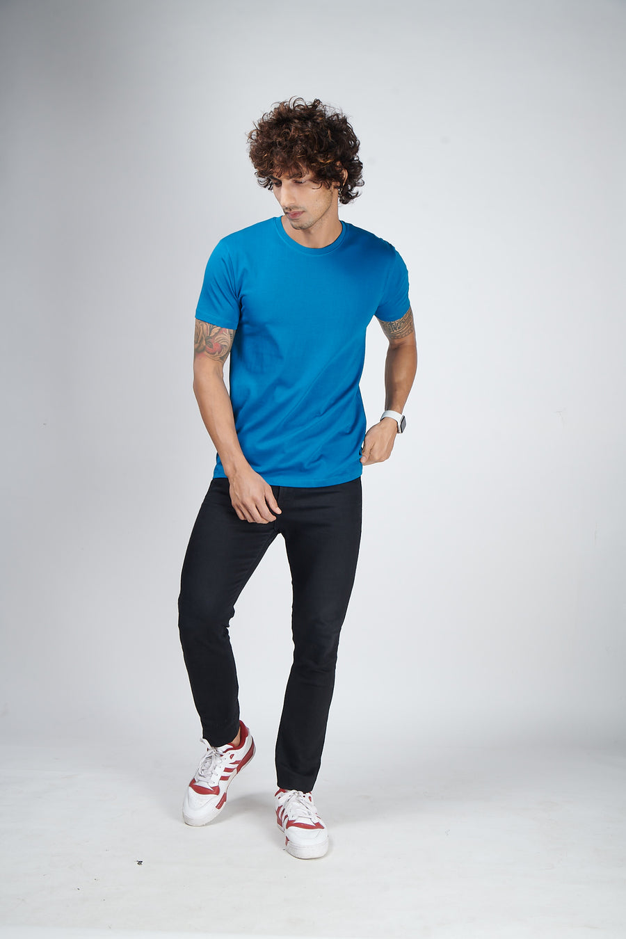 SeaPort Blue Half Sleeve T-Shirt