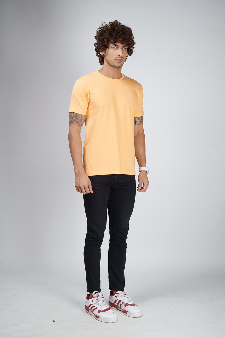 Sunlight Orange Half Sleeve T-Shirt