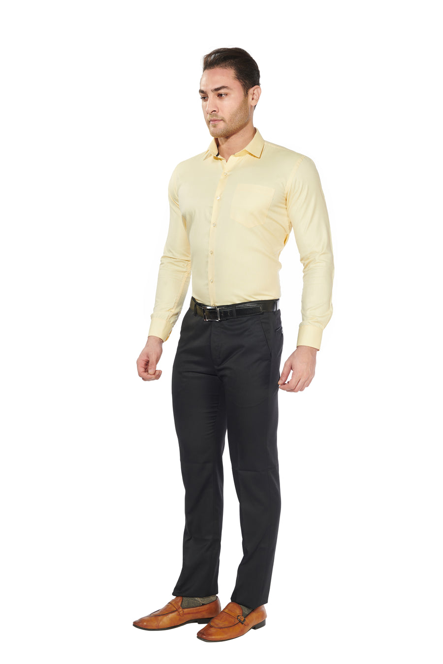 Yellow - Mens Slim-Fit Shirt