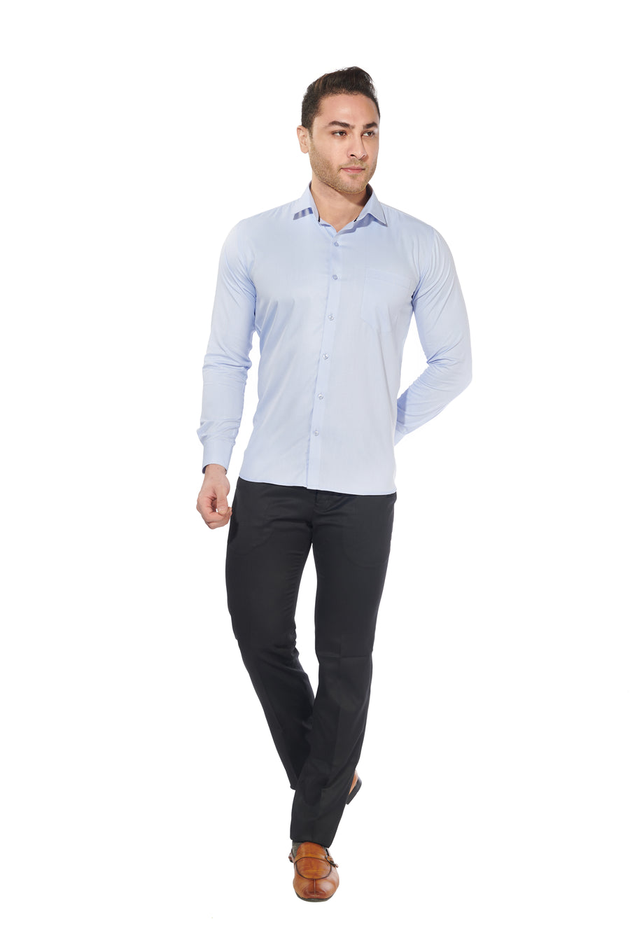 Light Blue | Mens Slim-Fit Shirt